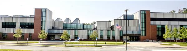 front view of hanscom k-8 school front view of hanscom k-8 school